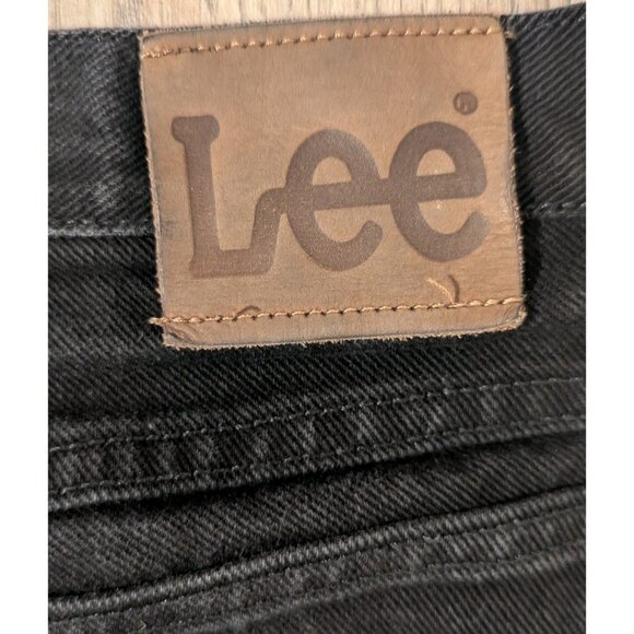 Lee Mens Jeans Regular Fit  Black Size 30x32 | Classic Straight Leg Denim - Picture 5 of 11
